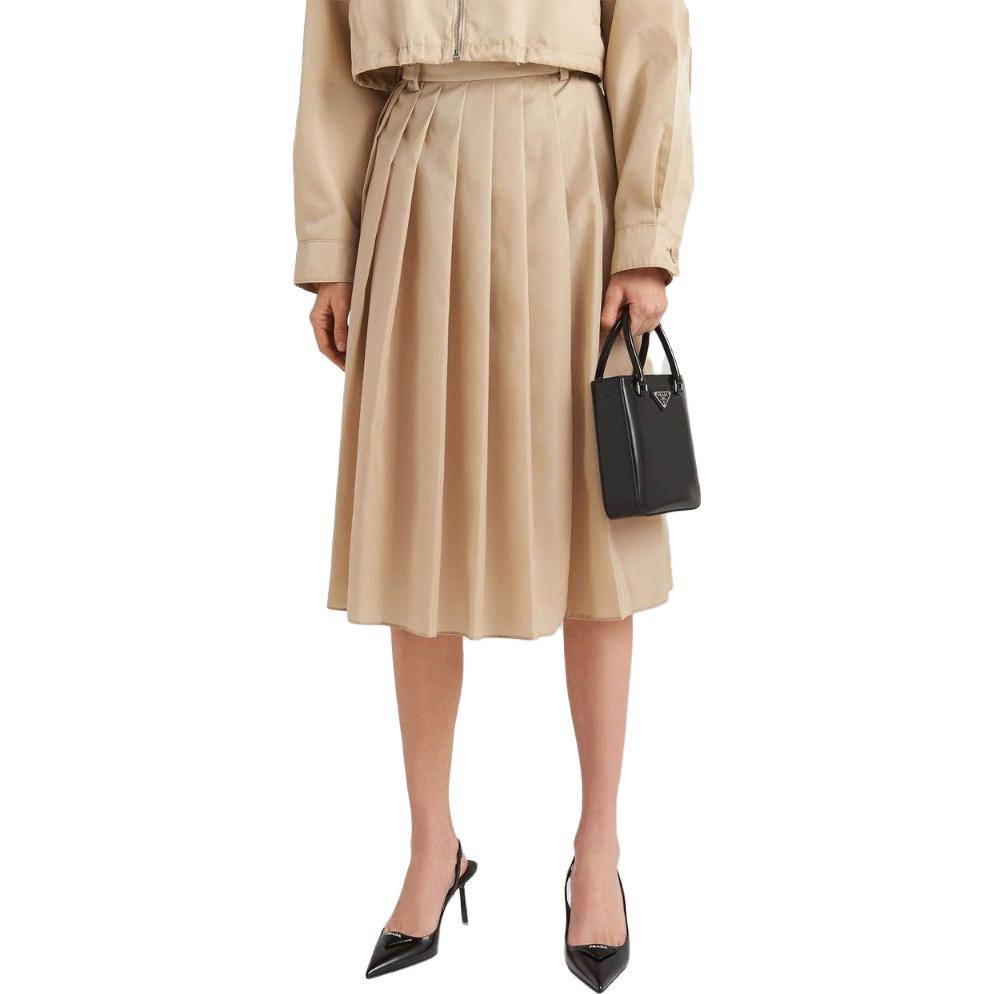 Purchase (W) PRADA SS23 卡其高腰百褶中長裙 21H942-1WQ8-F0F24-S-231
