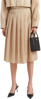 (W) PRADA SS23 卡其高腰百褶中長裙 21H942-1WQ8-F0F24-S-231 Purchase (W) PRADA SS23 卡其高腰百褶中長裙 21H942-1WQ8-F0F24-S-231