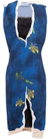 (Women) PRADA SS23 Sleeveless Print Fitted Dress Deep Purple Blue. P3J89-126G-F0016-S-231 (Women) PRADA SS23 Sleeveless Print Fitted Dress Deep Purple Blue. P3J89-126G-F0016-S-231