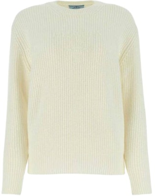 (Women) PRADA SS23 Solid Color Crewneck Long Sleeve Sweater Off-White. P24S1IS22111N2-F0009 Buy (Women) PRADA SS23 Solid Color Crewneck Long Sleeve Sweater Off-White. P24S1IS22111N2-F0009