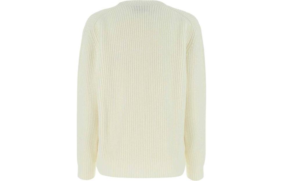 Lookbook (Women) PRADA SS23  Solid Color Crewneck Long Sleeve Sweater Off-White. P24S1IS22111N2-F0009