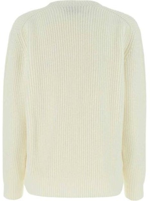 (Women) PRADA SS23 Solid Color Crewneck Long Sleeve Sweater Off-White. P24S1IS22111N2-F0009 Lookbook (Women) PRADA SS23 Solid Color Crewneck Long Sleeve Sweater Off-White. P24S1IS22111N2-F0009