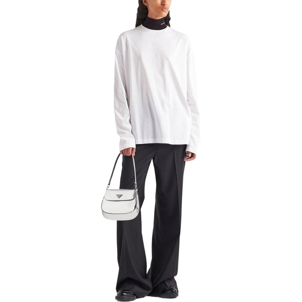 (Women) PRADA SS23  White Colorblock Logo T-Shirt. 34641-1109-F0964-S-222 圖 3