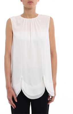 (W) PRADA SS23 Kemeja Tanpa Lengan Putih dengan Desain Lipat Anti Matahari P922E-1H51-F0304 Shop (W) PRADA SS23 Kemeja Tanpa Lengan Putih dengan Desain Lipat Anti Matahari P922E-1H51-F0304