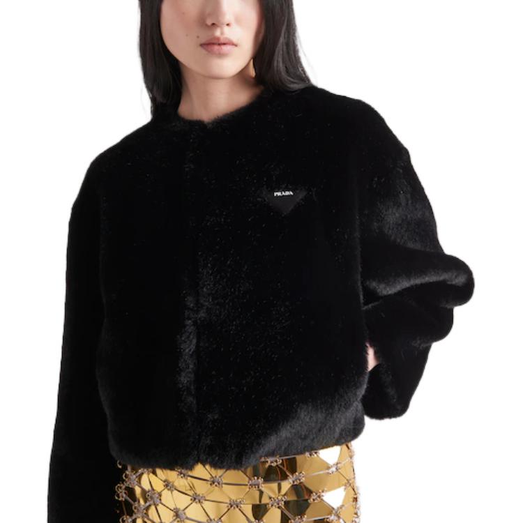 Purchase (W) Prada SS23 Aspen 純色標誌黑色衛衣 PZV008-12DH-F0002-S-231