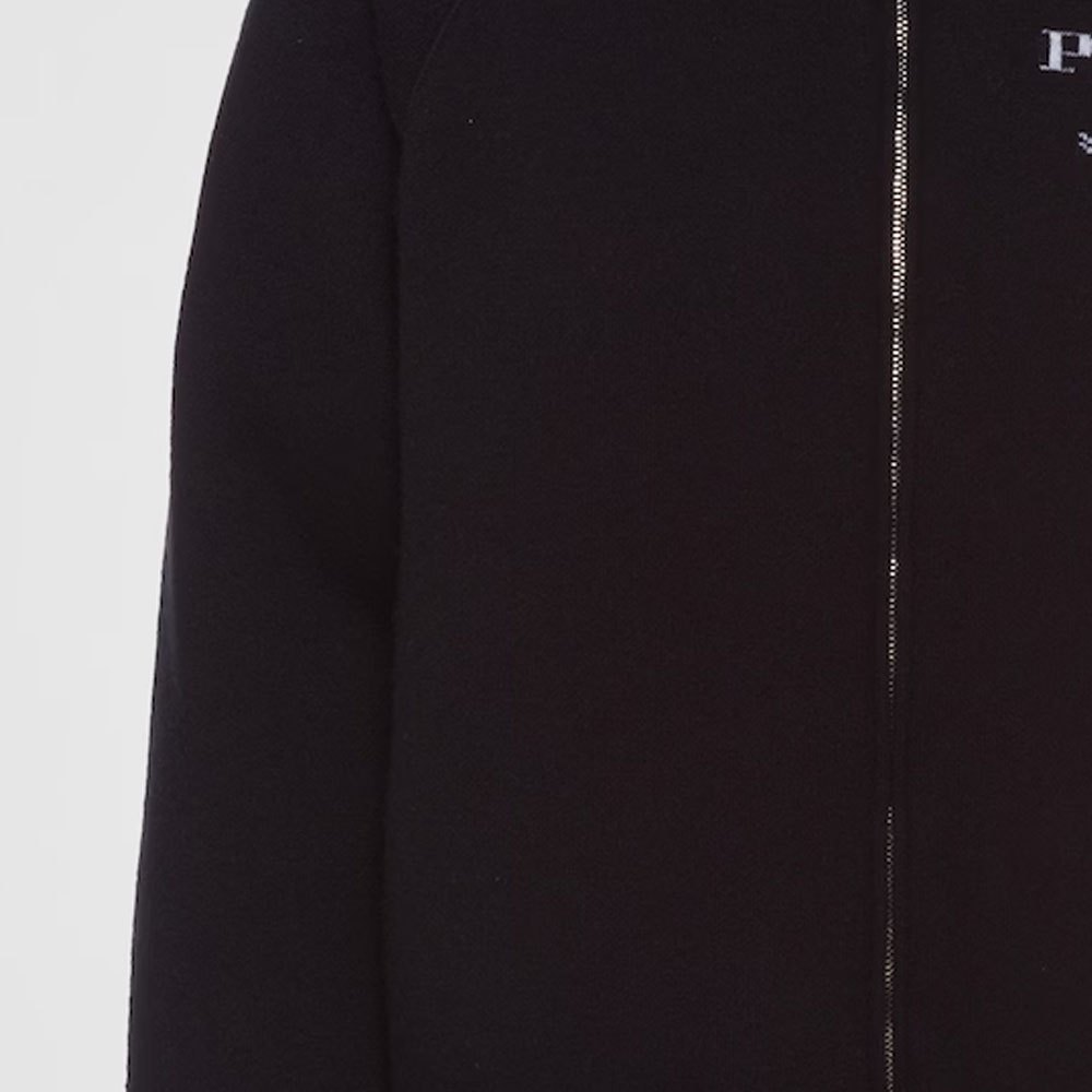 Details for (Women) Prada SS23 Black Letter Logo Print Hooded Down Jacket P25I95-10J4-F0002