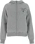 Buy (Women) Prada SS23 Grey Zip Hoodie with Solid Color Logo Print P25I95-10J4-F0031-S-212