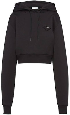 (W) 普拉达SS23假日系列黑色抓绒连帽衫 134666-12EE-F0002-S-231 Order (W) 普拉达SS23假日系列黑色抓绒连帽衫 134666-12EE-F0002-S-231