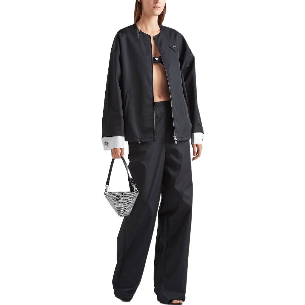 (Women) PRADA SS23 Holiday Collection  Black Recycled Nylon Straight Pants. 22Y887-1WQ8-F0002-S-231 圖 3