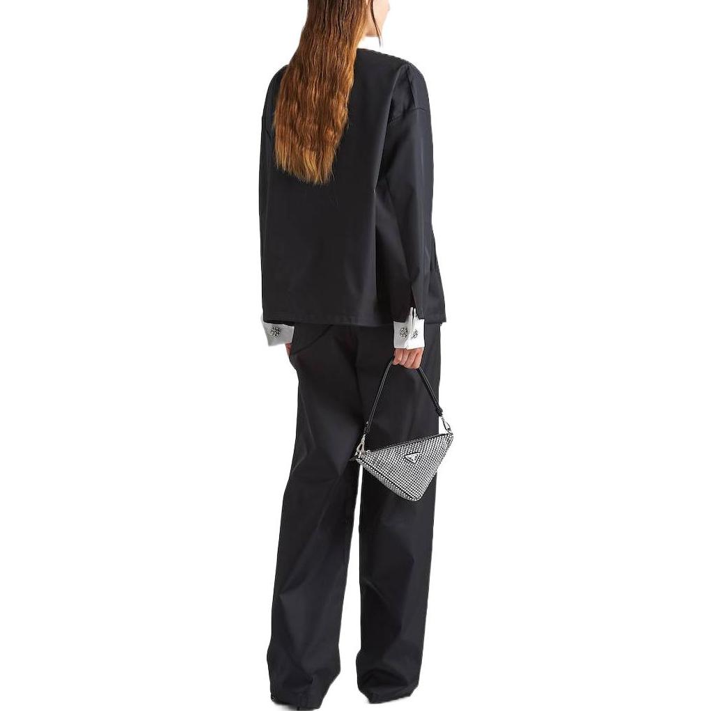 (Women) PRADA SS23 Holiday Collection  Black Recycled Nylon Straight Pants. 22Y887-1WQ8-F0002-S-231 圖 4