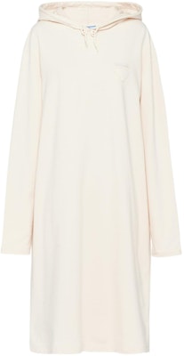 (W) 普拉达 SS24 米色带Logo抽绳连帽长袖连衣裙. 133309-14LY-F0018-S-OOO Buy (W) 普拉达 SS24 米色带Logo抽绳连帽长袖连衣裙. 133309-14LY-F0018-S-OOO