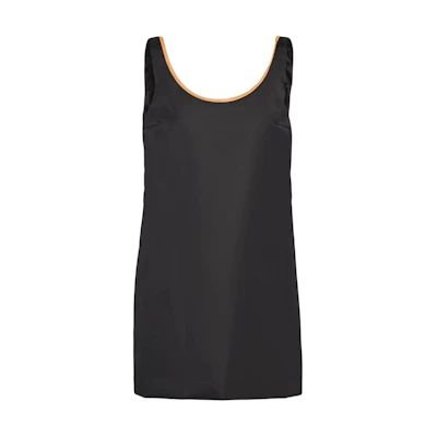 (Women) PRADA SS24 Black Sleeveless Short Dress 230709-1WQ8-F0002-S-OOO