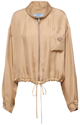 (W) PRADA SS24 卡其色徽標拉鍊設計長袖休閒夾克. P538OQ-14PE-F0065-S-OOO Buy (W) PRADA SS24 卡其色徽標拉鍊設計長袖休閒夾克. P538OQ-14PE-F0065-S-OOO