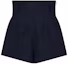 Order (W) プラダ SS24 ハイウエスト ジップ カジュアルショーツ ネイビーブルー P214I-1P3Z-F0008-S-OOO