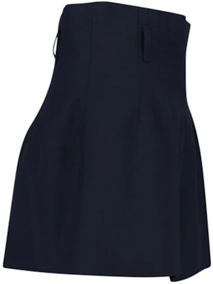 (W) プラダ SS24 ハイウエスト ジップ カジュアルショーツ ネイビーブルー P214I-1P3Z-F0008-S-OOO Shop (W) プラダ SS24 ハイウエスト ジップ カジュアルショーツ ネイビーブルー P214I-1P3Z-F0008-S-OOO