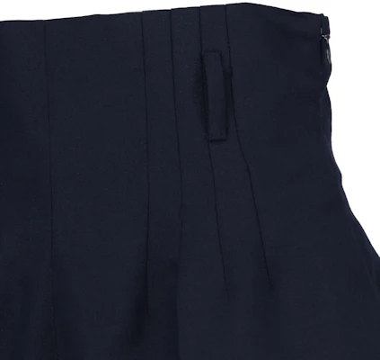 (W) プラダ SS24 ハイウエスト ジップ カジュアルショーツ ネイビーブルー P214I-1P3Z-F0008-S-OOO Purchase (W) プラダ SS24 ハイウエスト ジップ カジュアルショーツ ネイビーブルー P214I-1P3Z-F0008-S-OOO