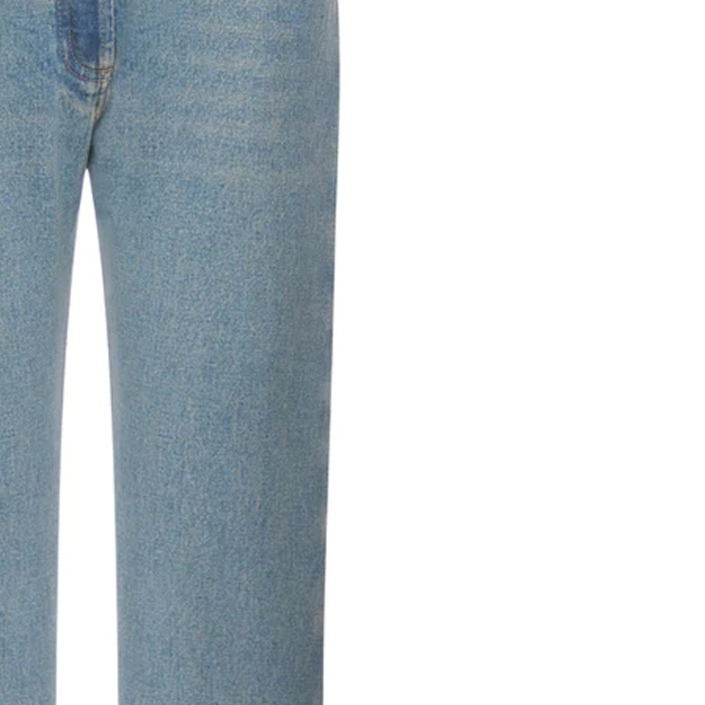 Sizing (Women) PRADA SS24  Light Blue High-Waist Straight-Leg Denim Jeans. GFP469-13Z6-F0BAN-S-OOO