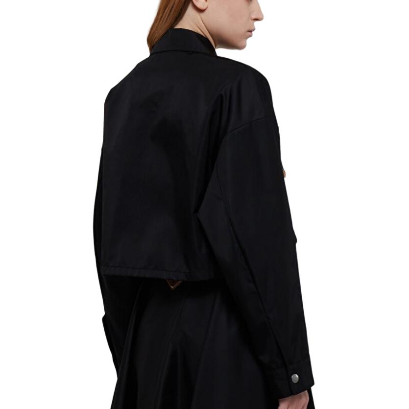 (Women) PRADA SS24  Logo Short Pocket Casual Jacket - Black 29X169-1WQ8-F0002 圖 4