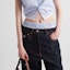 Purchase (Women) PRADA SS24 Loose Straight-Leg Denim Jeans with Zip Pocket Blue. GFP515-15C8-F0008-S-LMO