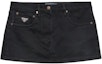 Order (Women) PRADA SS24 Low-Waist Mini Skirt Solid Color Black Casual Style GFD179-148J-F0557-S-OOO
