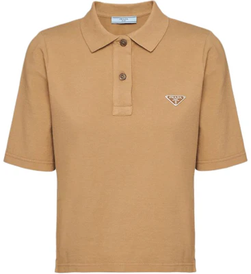 (W) PRADA SS24 修身版型標誌刺繡卡其色 POLO 衫。 39575-14LR-F0241-S-OOO Buy (W) PRADA SS24 修身版型標誌刺繡卡其色 POLO 衫。 39575-14LR-F0241-S-OOO