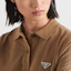 Details for (W) PRADA SS24 修身版型標誌刺繡卡其色 POLO 衫。 39575-14LR-F0241-S-OOO