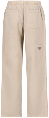 (W) PRADA SS24 純色彈性腰直筒休閒長褲 卡其色 132398-14PB-F0065-S-OOO Lookbook (W) PRADA SS24 純色彈性腰直筒休閒長褲 卡其色 132398-14PB-F0065-S-OOO