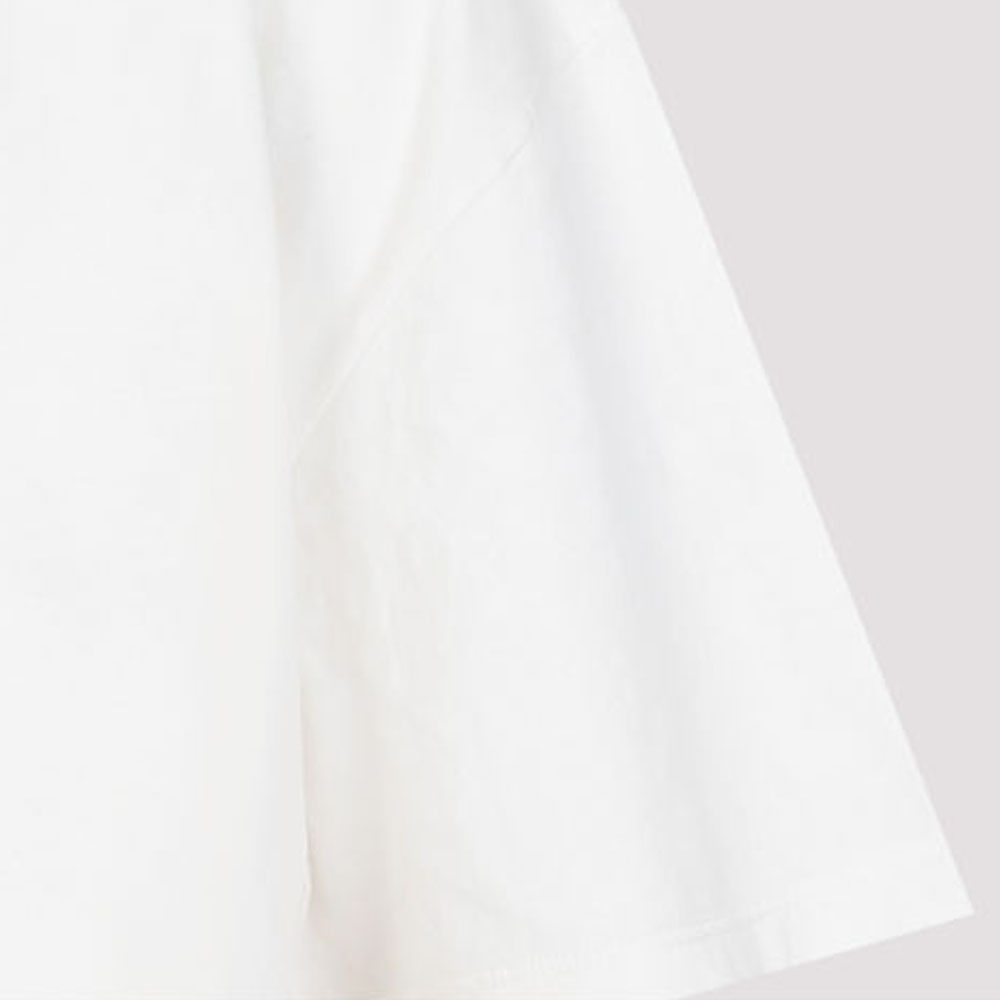 Purchase (Women) PRADA SS24  White Logo Crew Neck Short Sleeve T-Shirt. 3558A-12ZB-F0018