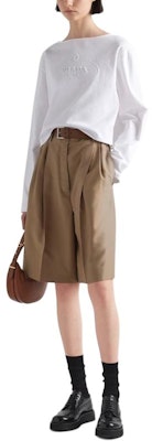 (W) PRADA SS24 白色長袖T恤附Logo印花。 34658-14LQ-F0009-S-OOO Purchase (W) PRADA SS24 白色長袖T恤附Logo印花。 34658-14LQ-F0009-S-OOO