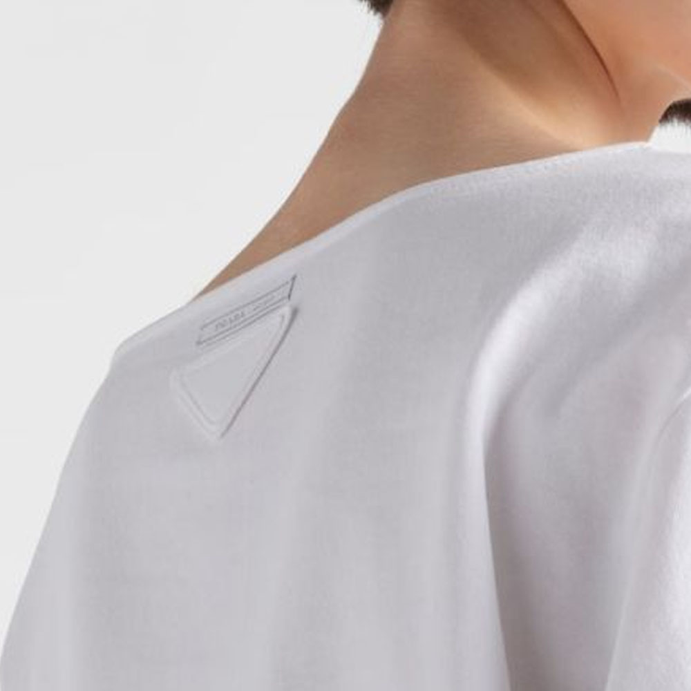 Details for (W) PRADA SS24 白色長袖T恤附Logo印花。 34658-14LQ-F0009-S-OOO