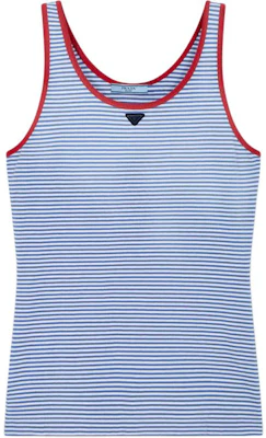 (Women) PRADA SS26 Striped Cotton Sleeveless Tank Top 39659-186H-F0X36-S-OOO Buy (Women) PRADA SS26 Striped Cotton Sleeveless Tank Top 39659-186H-F0X36-S-OOO