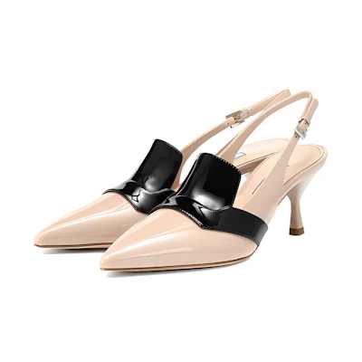 (W) Prada Stiletto Heels 'Light Pink Buckle'