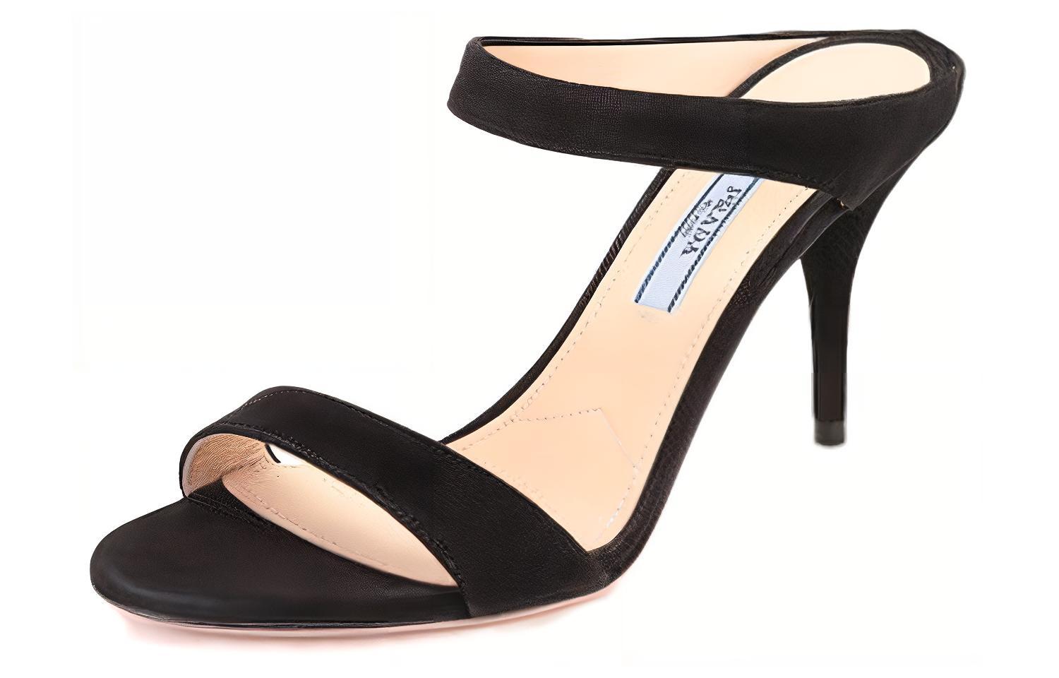 Order (Women) Prada Stiletto Sandals 'Black Velvet' 1XX480_008_F0002