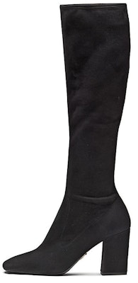 (W) Prada Sepatu Boots Tinggi - Suede Hitam (Stretch) 1W315M_L66_F0002_F_085 Buy (W) Prada Sepatu Boots Tinggi - Suede Hitam (Stretch) 1W315M_L66_F0002_F_085