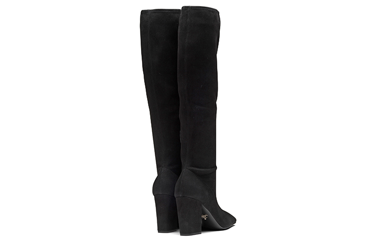 (W) Prada Stretch Suede Thigh High Boots 'Black' 圖 4
