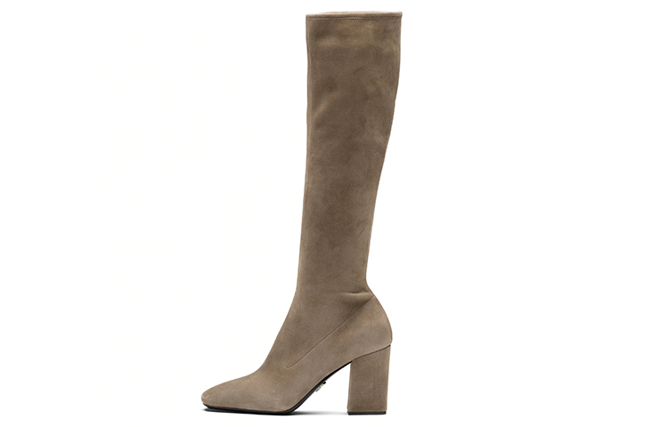 (Women) Prada Stretch Velvet High-Top Boots 'Brown' 1W315M_L66_F0193_F_085