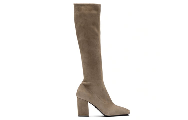 Order (W) Prada Sepatu Boots Tinggi Beludru 'Coklat' 1W315M_L66_F0193_F_085