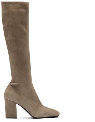 (Women) Prada Stretch Velvet High-Top Boots 'Brown' 1W315M_L66_F0193_F_085 Order (Women) Prada Stretch Velvet High-Top Boots 'Brown' 1W315M_L66_F0193_F_085