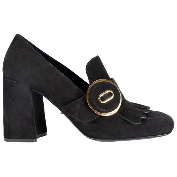 (W) Prada Suede High Heels 'Tassel Black' 圖 2