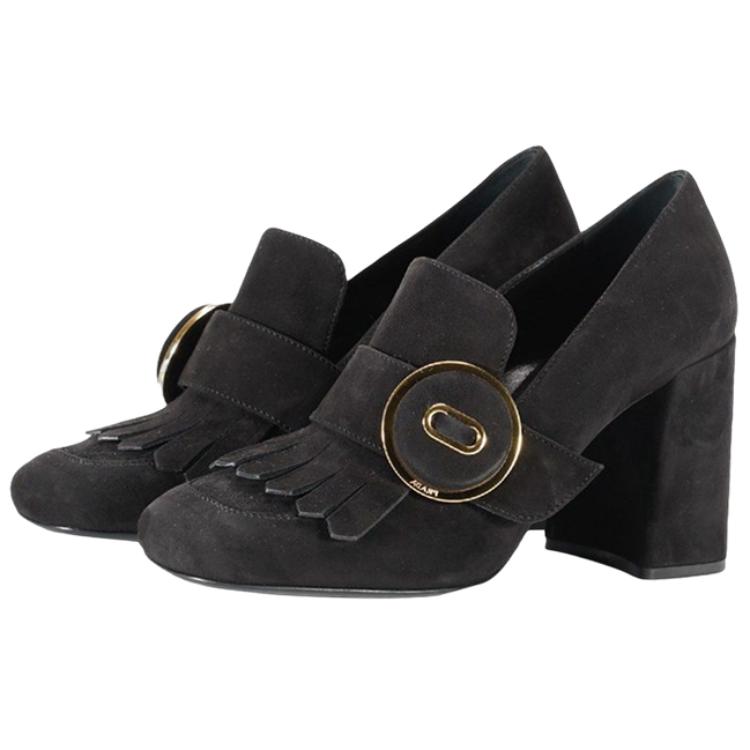 (W) Prada Suede High Heels 'Tassel Black' 圖 3