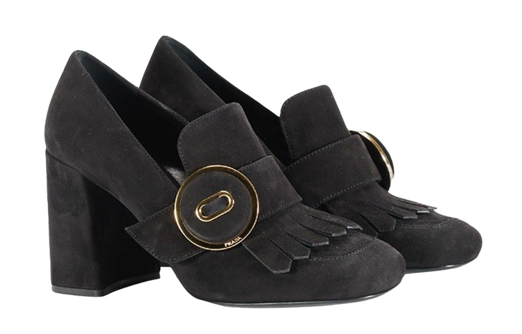 (W) Prada Suede High Heels 'Tassel Black' 圖 4