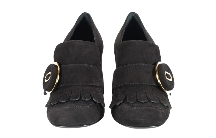 (W) Prada Suede High Heels 'Tassel Black' 圖 5