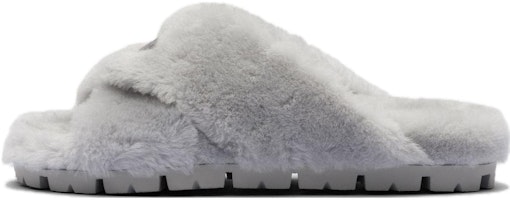 (Women) Prada Suede Open-Toe Slide Sandals 'Grey' 1XX600_173_F0591_F_ZF20 (Women) Prada Suede Open-Toe Slide Sandals 'Grey' 1XX600_173_F0591_F_ZF20