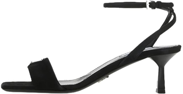 (Women) Prada Suede Stiletto Sandals with Buckle 'Fashion Black' 1X927M_008_F0002_F_005 Buy (Women) Prada Suede Stiletto Sandals with Buckle 'Fashion Black' 1X927M_008_F0002_F_005