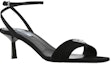 Lookbook (W) Prada Sandal Stiletto Suede dengan Buckle 'Fashion Black' 1X927M_008_F0002_F_005