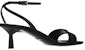 (W) Prada Sandal Stiletto Suede dengan Buckle 'Fashion Black' 1X927M_008_F0002_F_005