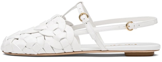 (Women) Prada Suede Woven Sports Sandals 'White' 1S207M_038_F0009_F_A005 (Women) Prada Suede Woven Sports Sandals 'White' 1S207M_038_F0009_F_A005