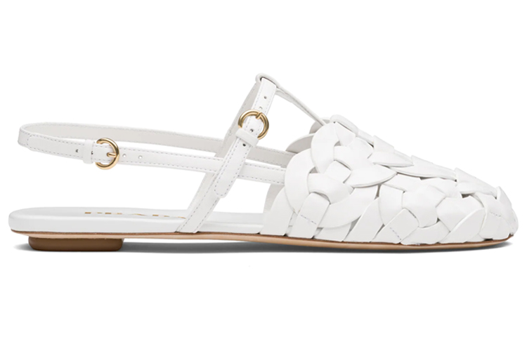 Order (W) Sandales de Sport en Daim Tressé Prada ''Blanc''. 1S207M_038_F0009_F_A005