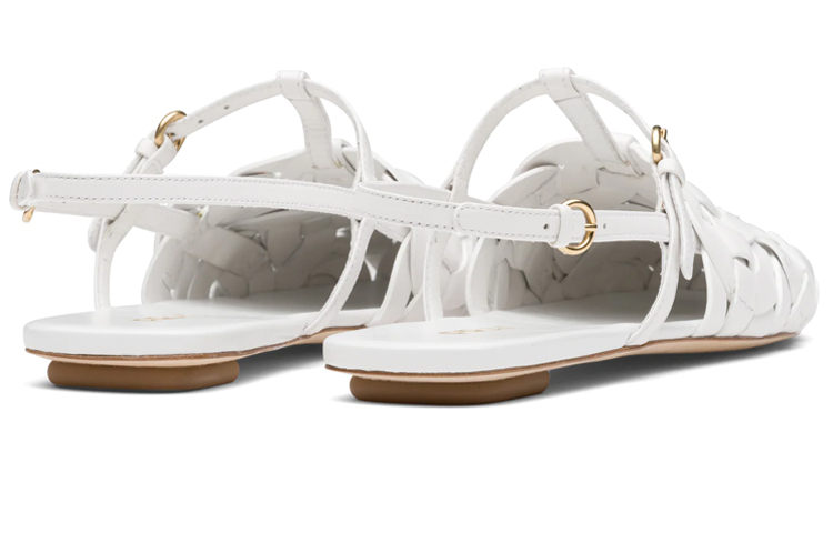 Shop (W) Sandales de Sport en Daim Tressé Prada ''Blanc''. 1S207M_038_F0009_F_A005