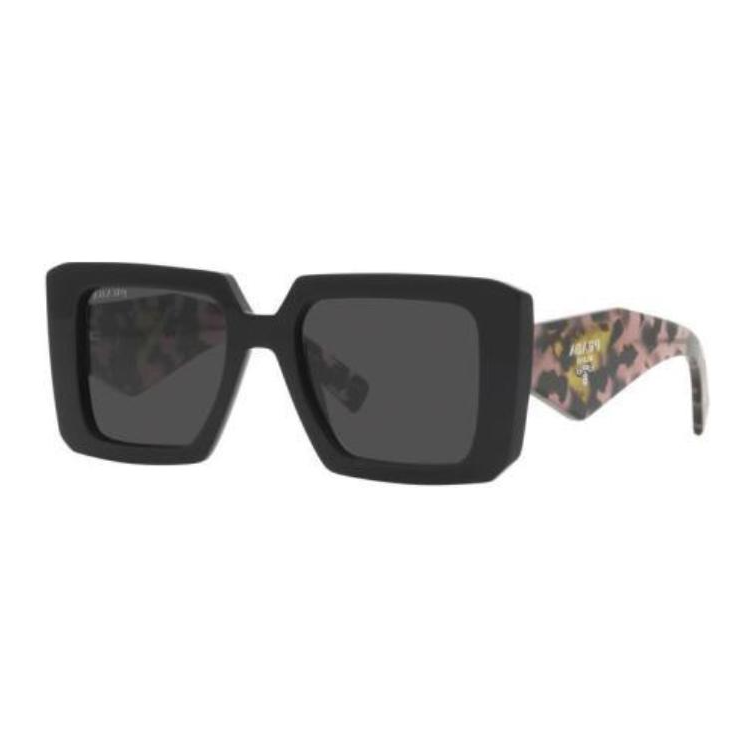 (Women) PRADA Symbole Oversized Irregular Sunglasses for Women Black with Logo Detail. POIZON240621648